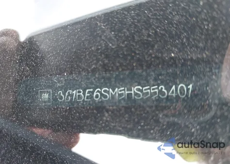 2017 Chevrolet Cruze Lt Auto from USA, damaged, VIN 3G1BE6SM5HS553401